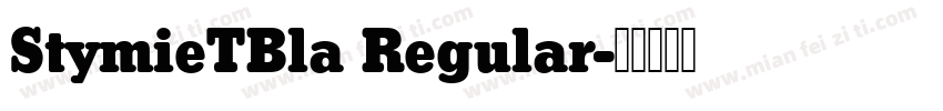StymieTBla Regular字体转换